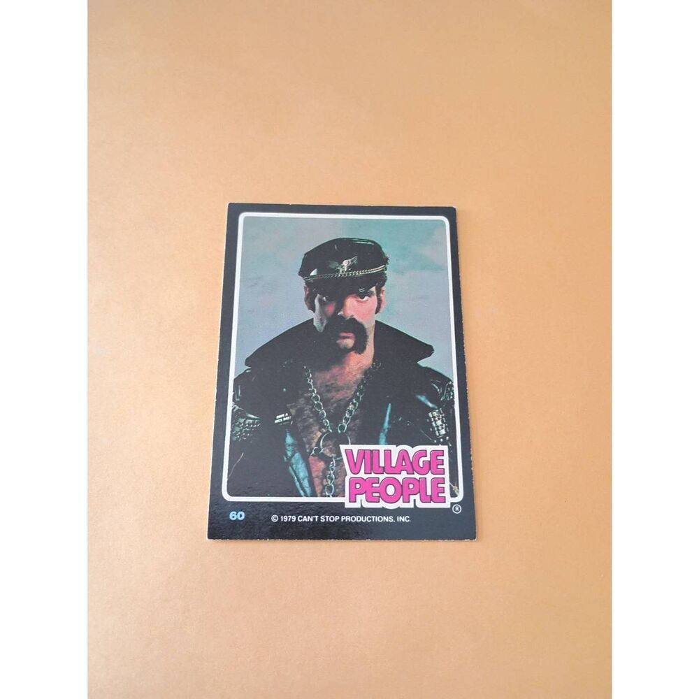 Vintage 1979 Village People Trading Card #60 Disco Era Vintage Music Collectible